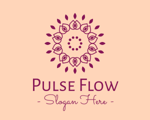 Organic Flower Spa logo design