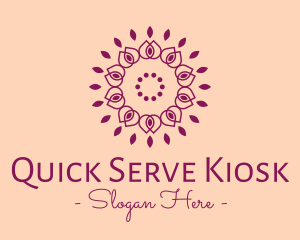 Organic Flower Spa logo design