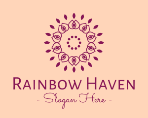 Organic Flower Spa logo design