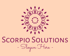 Organic Flower Spa logo design