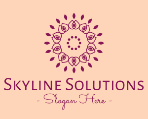 Organic Flower Spa logo design