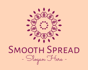 Organic Flower Spa logo design