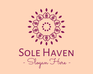 Organic Flower Spa logo design