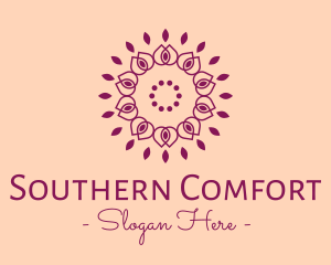 Organic Flower Spa logo design