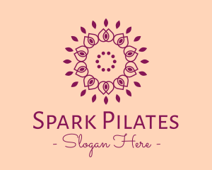 Organic Flower Spa logo design