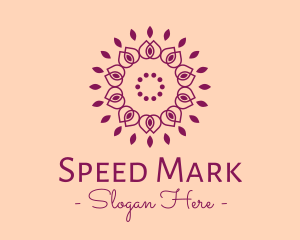 Organic Flower Spa logo design