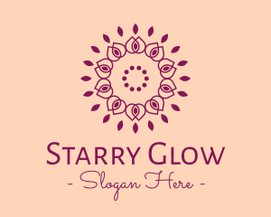 Organic Flower Spa logo design