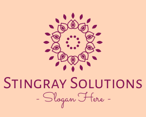 Organic Flower Spa logo design