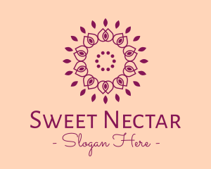 Organic Flower Spa logo design