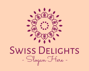 Organic Flower Spa logo design