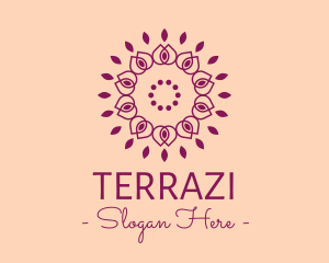 Organic Flower Spa logo design