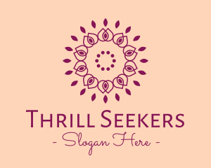 Organic Flower Spa logo design