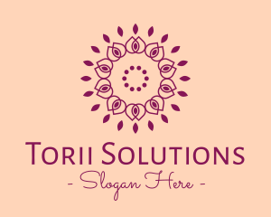 Organic Flower Spa logo design