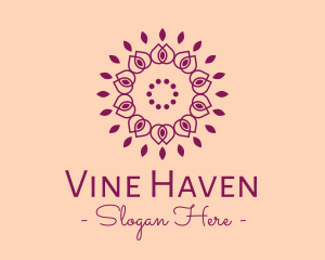 Organic Flower Spa logo design