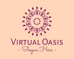 Organic Flower Spa logo design