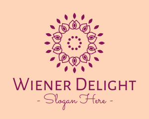 Organic Flower Spa logo design