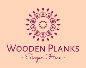 Organic Flower Spa logo design