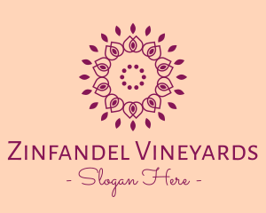 Organic Flower Spa logo design