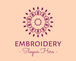 Organic Flower Spa logo design