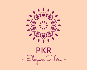 Organic Flower Spa logo design