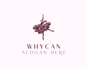 Woman Floral Ballerina Logo