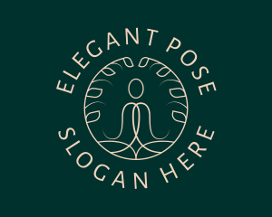 Pose - Health Fitness Yoga logo design