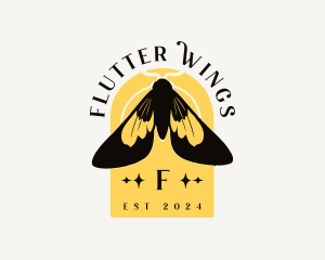 Moth Butterfly Insect logo design