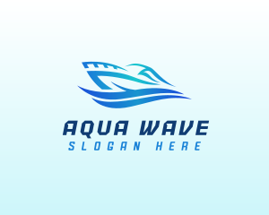 Yacht  Boat Wave logo design