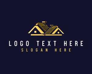 Roof - Luxury Realty Roofing logo design