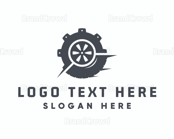 Wheel Mechanic Gear Logo