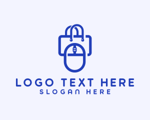 Online Shop - Tech Gadget Shopping Bag logo design