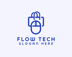 Tech Gadget Shopping Bag logo design