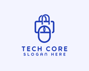 Tech Gadget Shopping Bag logo design