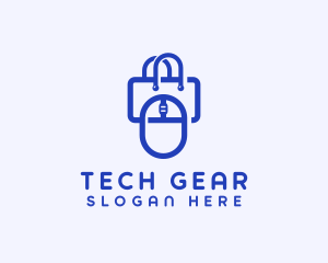 Tech Gadget Shopping Bag logo design