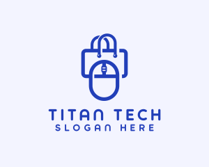 Tech Gadget Shopping Bag logo design