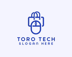 Tech Gadget Shopping Bag logo design