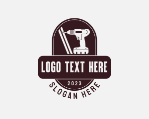 Handyman - Drill Tool Carpentry logo design