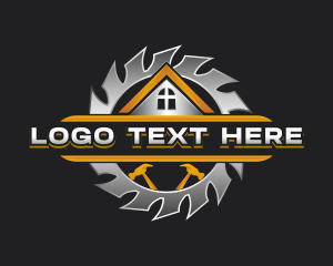 Construction - Saw Carpentry Builder logo design