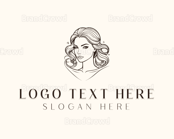 Hairdresser Stylist Woman Logo