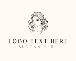 Hairdresser Stylist Woman Logo