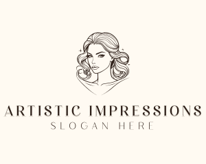 Hairdresser Stylist Woman logo design