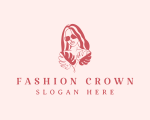 Nature Fashion Woman logo design