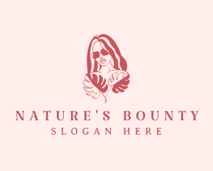 Nature Fashion Woman logo design