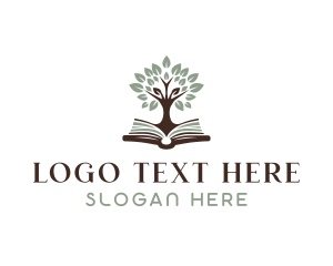 Literature Book Tree Logo