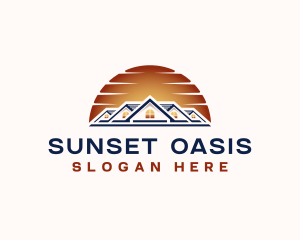 Sunset Realty Housing logo design