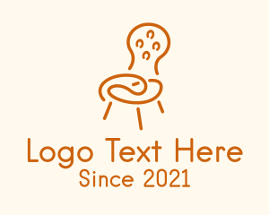 Furniture Store - Round Back Cushion Chair logo design