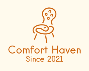 Cushion - Round Back Cushion Chair logo design