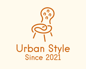 Furniture Design - Round Back Cushion Chair logo design