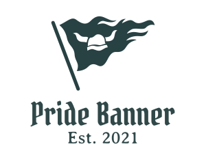 Pirate Viking Flag logo design