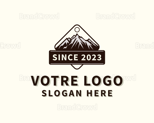 Travel Mountaineering Hiking Logo